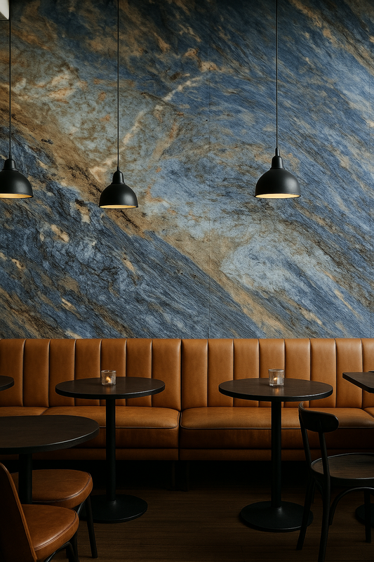 ПВЦ панел - Голд Блу