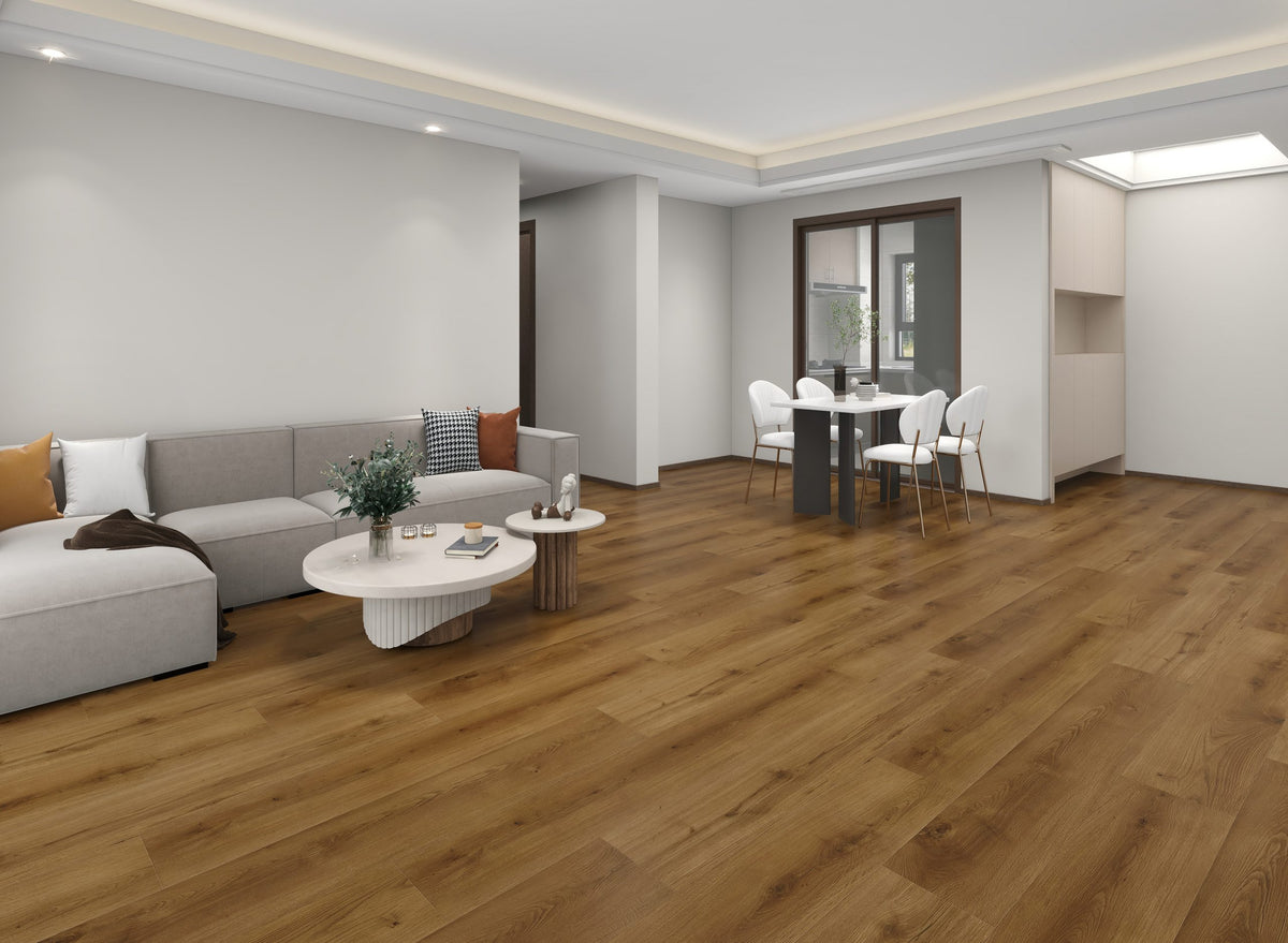 SPC винилова настилка Floor V Essentials WIRB22425 в червеникавокафяв десен в дневна